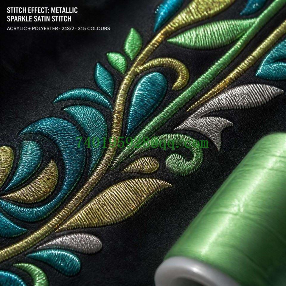 Metallic Embroidery Thread For Logo And Badge Work suppliers